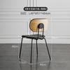 Silla de Comedor Nórdica Moderna Simple de Madera Maciza Lujo Ligero Popular en Internet Hogar Apartamento Pequeño Restaurante Diseñador Respaldo Silla de Estudio