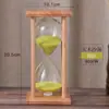 Reloj de Arena de Madera Maciza 30/60 Minutos Temporizador Hecho a Mano Regalo Creativo Reloj de Arena para Niños Temporizador Resistente a Caídas