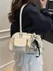 Bolsa Transfronteriza de Gran Capacidad para Mujer, Versátil Modelo Nuevo 2026, Diseño de Nicho, Bolso de Hombro Único para Debajo del Brazo, Bolso Boston Bowling