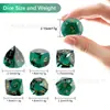 Novo Jogo de Tabuleiro Dungeons and Dragons Conjunto de 7 Peças Verde Oliva Padrão Dnd Rpg Dado Multifacetado Diamante
