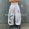 2026 Calça de Moletom Dobrável Estilo de Rua Bordada de Cintura Dupla Transfronteiriça Europeia e Americana para Casal Atacado