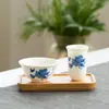Xícara de Aroma em Argila Roxa, Conjunto de Xícaras de Aroma em Porcelana Branca Jade, Xícara Individual, Conjunto de Chá Kung Fu, Acessórios para Cerimônia do Chá, Xícara de Chá, Xícara de Degustação