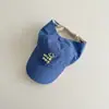Sombrero de Verano para Niños Qiunan Estilo Nuevo Transpirable con Parte Superior Abierta Protección Solar Macaron Visera Gorra de Béisbol para Bebé