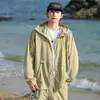 Serie Montaña Nuevo Conjunto de Ropa Deportiva de Verano para Exteriores con Protección Solar para Hombres y Mujeres, Ropa Casual Holgada Transpirable con Capucha para Protección Solar