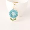 Lindo Llavero de Girasol Colorido Incrustado de Diamantes para Coche Moda Colgante para Llavero de Bolso de Mujer Exquisito Regalo Al por Mayor