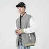 Uniforme de Béisbol para Hombre Combinación de Colores Primavera y Otoño Cárdigan Ligero Sudadera Chaqueta Casual para Hombre Estilo Estudiante Universitario Chaqueta de Uniforme de Clase