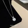 Collar Exquisito de Acero de Titanio con Lazo y Piedra Ojo de Gato para Mujer, Cadena Delicada para Clavícula de Lujo Ligero, Modelo Popular Nuevo 2026 Gargantilla