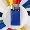Servilletas de Papel Espesado con Tacto de Lino, Personalizables con Logo, con Agujeros para Cubiertos Plegados, Servilletas de Papel Coloridas Sin Polvo, Más Vendidas en Amazon