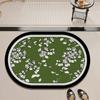 Alfombrillas de Piso de Barro Diatómico de Lujo Ligero, Alfombrillas Absorbentes Personalizadas para Baño, Alfombrillas Antideslizantes para Baño, Alfombrillas de Puerta para Baño Resistentes a Manchas al por Mayor