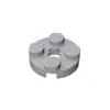Bloque de Construcción MOC de Partículas Pequeñas Lesrun Compatible con Lego 4032 Placa Redonda 2x2 con Agujero de Eje Cruzado