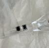Pendientes Clásicos de Zirconia Negra de Temperamento Pendientes Microincrustados para Ropa de Trabajo y Oficinistas para Usar Diariamente con Textura Completa y Pendientes al por Mayor