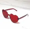 (Especial) Fábrica de Óculos em Formato de Coração Cor de Bala Gelatina Óculos de Coração Óculos de Sol Personalizados Europeus e Americanos para Homens e Mulheres Coração de Pêssego