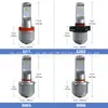 Faróis de LED de Tubo de Cobre de Alta Potência para Carros, Dissipação de Calor 9005H1H7H11 Luzes de Carro, Modificação de Farol, Transfronteiriço