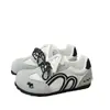 Zapatillas de Entrenamiento Alemanas Retro Blanco y Negro con Graffiti para Mujer, Nuevo Otoño 2026 Suela Suave Estilo Urbano Estudiante Zapatillas Casuales Versátiles