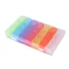 Caja de Almacenamiento de Joyería Colorida Extraíble de 28 Compartimentos Caja de Plástico para Uñas Caja para Decoración de Uñas con Perlas Caja de Clasificación de Piezas Anti-Fugas