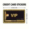 Nuevo Transfronterizo 2025 Oro Vip Decoración Moneda de Red Creativo Sticker para Tarjeta de Crédito Sticker Autoadhesivo para Tarjeta