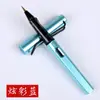 Pincel de escrita tipo caneta pincel de escrita macio portátil cabeça macia prática de caligrafia lobo ovelha ou Kai com capa caneta Xiuli