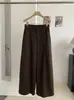 Pantalones Anchos de Pierna Recta de Color Sólido Semi-Elásticos de Cintura Alta Sueltos para Mujer KEKEZOON Cielo Estrellado, Pantalones Rectos Otoño/Invierno 9027