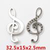 Accesorios para joyería de aleación DIY plata antigua retro símbolo musical cinta material de accesorios hechos a mano