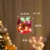 Luzes de Natal de Ventosa LED Formato de Boneco de Neve e Velhinho Luzes Decorativas para Janela Luzes de Natal Adereços de Atmosfera Festiva Luzes de Ventosa
