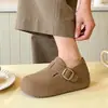 Zapatos Birkenstock de Suela Blanda 2026 Primavera Nuevo Estilo Suela Gruesa que Aumenta la Altura Doble Uso Retro Versátil Casual Mocasines para Mujer