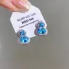 Pendientes Redondos Plegados con Borlas Tachonados de Pedrería Estilo Retro Europeo y Americano, de Moda y Versátiles, con un Toque de Lujo Ligero y de Alta Gama