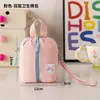 Bolsa de Algodão para Armazenamento de Viagem Pequena Portátil Dobrável Bolsa para Miudezas Mini Bolsa para Moedas Batom Chaves