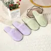 Zapatillas de algodón para el hogar Baotou para mujer, otoño e invierno, suela gruesa, lindas, de felpa coreana, para el hogar, interiores, cálidas, mullidas, venta al por mayor