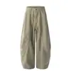 Pantalones Harem Curvos de Silueta para Hombre Pantalones Largos Marca de Moda Diseño Dividido de Harem Pierna Ancha Curva Pantalones de Guadaña