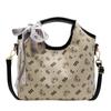 Moda 2025 Nuevo Lindo Estampado Estilo Coreano Casual Bolso Tote de Gran Capacidad Versátil Bolso Cruzado para Mujer para Viajar