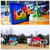 Modelo de Atrezo Divertido Grande Destacado Rábano Inflable Juego de Tetris de Arrancar Carrera de Obstáculos