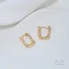 Pendientes de Corazón Color Melocotón Rellenos de Oro de 14K, Pendientes de Corazón de Color Ecológicos, Ganchos Franceses para Orejas, Pendientes de Moda Hechos a Mano para Bricolaje de Celebridades de Internet