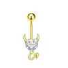 Joyería para piercing de cuerpo humano clavo de ombligo cruz venta caliente transfronteriza anillo de ombligo hebilla de ombligo clásica europea y americana fabricantes mayoristas clavo de ombligo