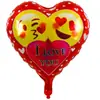 Colección Globos de Película de Aluminio en Forma de Corazón de 18 Pulgadas para San Valentín, Globo para Confesión de Boda, Globo Decorativo para Fiesta, Papel de Aluminio