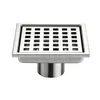 Ralo de piso anti-odor de grande capacidade feito sob medida, previne entupimentos por cabelo, fácil de limpar, espessado e resistente à deformação, ralo de piso universal
