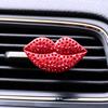 Perfume sólido con labios rojos creativos de Ai Cheng, personalizado para el aire acondicionado del coche, salida de aire, aromaterapia, clip decorativo.