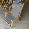 En Stock Alemán, Americano, Coreano Ins Exterior Jardín Hotel Orilla del Mar Silla de Playa Plegable de Madera Camping Reclinable 7
