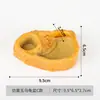 Tigela de Alimentação para Répteis, Lagartos, Geckos, Aranhas, Tartarugas, Cobras, Papagaios, Chinchilas; Tigela Decorativa de Pedra Artificial para Alimentação e Água