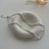 925 Sterling Silver Shijia Pearl Broken Silver Dupla Camada Empilhada Colar Nicho Feminino High-end Wrapped Clavicle Chain Bracelet