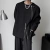 Moletom Diablo High Street Gola Redonda Primavera e Outono 2025 Estilo Americano Marca Tendência Solto Zíper Design de Nicho Manga Longa Planky Bonito Top