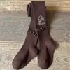 Outono 2026 Novo Estilo Calças Leggings de Malha de Algodão Stretch para Meninas Calças Longas de Bebê Meias Roupa Externa Calças Estilosas para Crianças