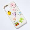 Melodía caricatura resina gadgets funda de teléfono diy pasador de pelo accesorios para el cabello caja de almacenamiento parche de gancho