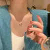 Joyas Colgantes de Moda y Elegantes al por Mayor Nicho Estilo Ins Cadena para Clavícula Lazo Collar para Influencer Lujo Ligero