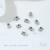 Hilo de Perlas de Barril de Doble Agujero de Circonita Chapado en Oro de 14K Cuentas Espaciadoras de Perla de Cristal Materiales para Collares Hechos a Mano DIY Accesorios de Joyería