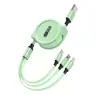 Cable de Datos Retráctil 3 en 1, Pequeño Regalo Año del Caballo, Cable de Carga 3A Publicidad Promocional de Banco y Seguros