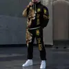 Traje Casual para Pareja con Estampado Digital 3D Europeo y Americano Transfronterizo Otoño e Invierno 2024