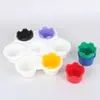 Vasos de Pigmento para Pintar de Niños de Jardín de Infancia Suministros de Arte para Estudiantes de Primaria Paleta de Plástico Tazón para Mezclar Colores Acuarela Gouache Plato para Porcionar
