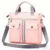 Bolsa de mano tipo tote portátil de gran capacidad con múltiples bolsillos para salir, nuevo modelo de verano, bandolera de nailon a la moda para ir al trabajo, bolsa para mamá