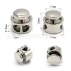 15x13mm, hebilla de resorte metálica de cabeza estrecha de 3mm, perilla de ajuste cilíndrica de nariz de cerdo de doble agujero, hebilla de aleación de zinc