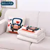 Colcha Cojín Personalizable con Logo, Colcha Cojín Multifuncional de Doble Uso para Regalos de Eventos, Colcha Cojín Redonda Nórdica